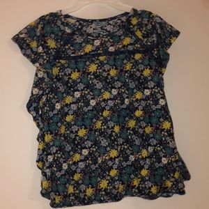 Flower designed shirt